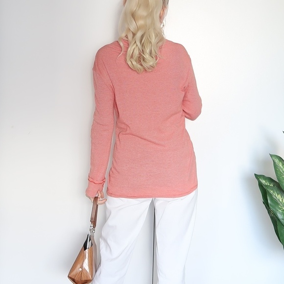 Gap Turtleneck Cowl Neck Striped Sweater Pullower - Picture 4 of 8